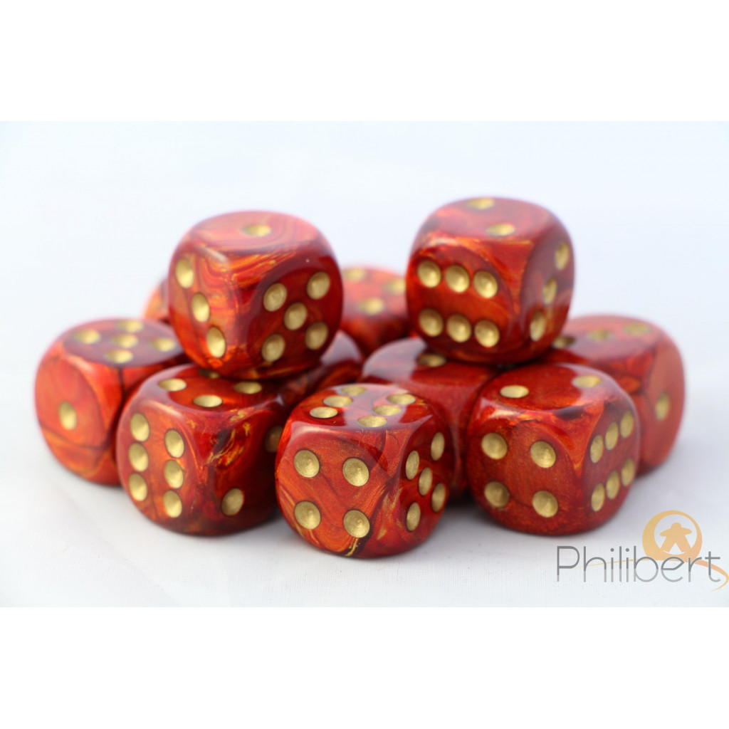 Set de 12 Dés 6 Faces Chessex : Scarab
