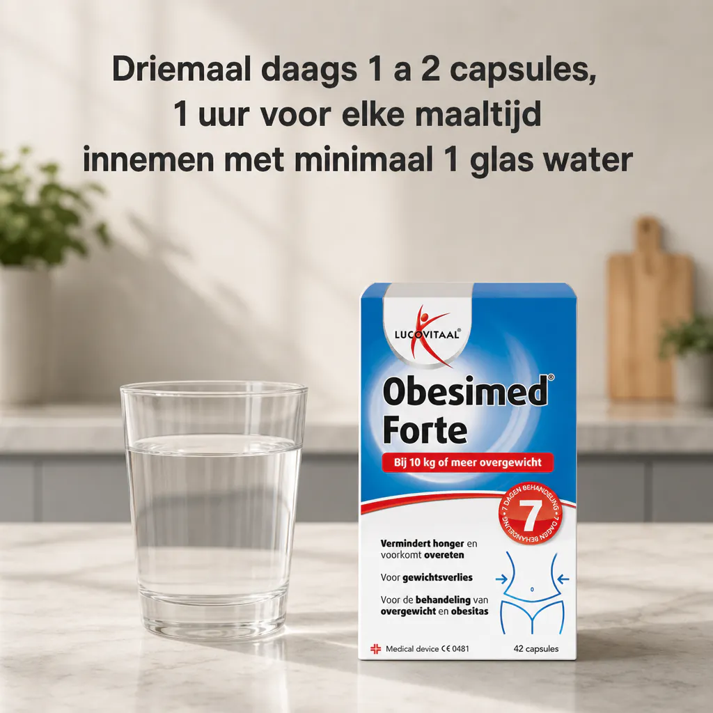 Obesimed Forte 10 kg of meer overgewicht 42 capsules