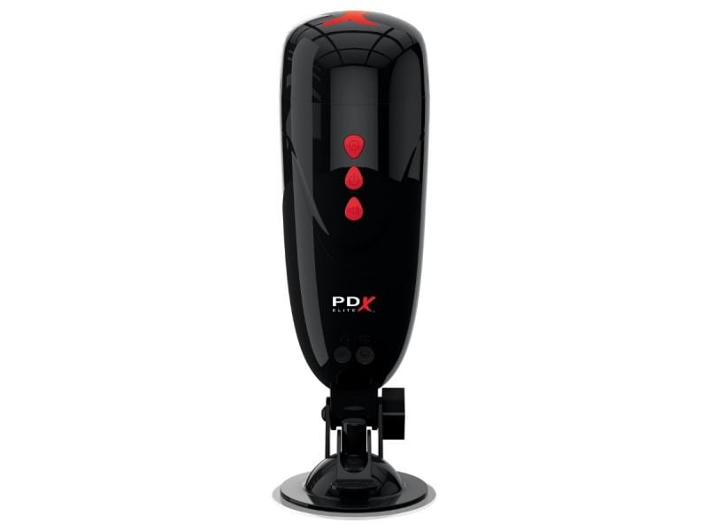 PDX Elite Masturbator Dirty Talk Stroker Schwarz Sprechendes Sextoy für den Mann