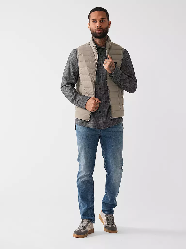 EMPORIO ARMANI Daunen Steppgilet grau