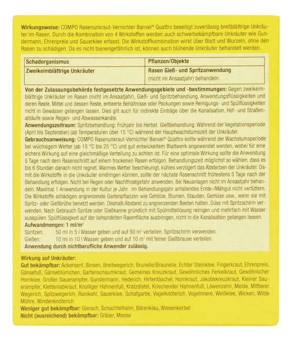 COMPO Rasenunkraut-Vernichter Banvel® Quattro