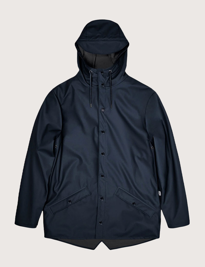 RAINS VESTE IMPERMÉABLE COURTE MIXTE  W3 MARINE