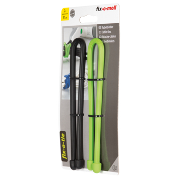 Kabelbinder fix-o-tie 2 kleuren 31cm lang 2 stuks