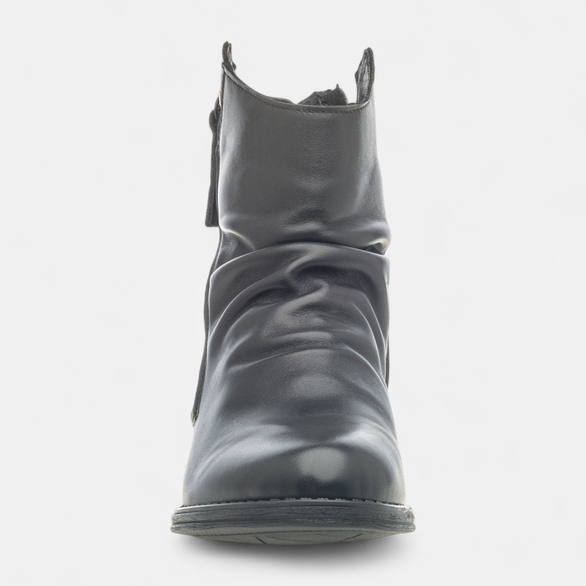 Bottines Femme en cuir noir