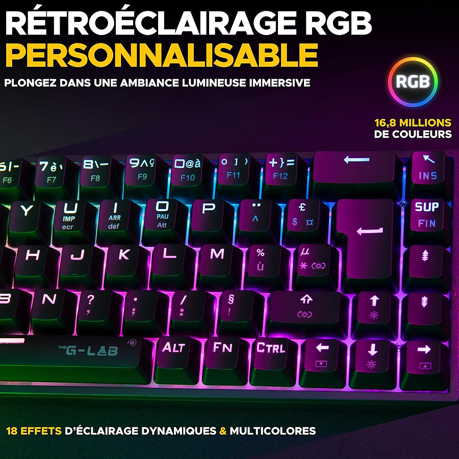 The G-Lab Keyz Titanium Wireless - Noir