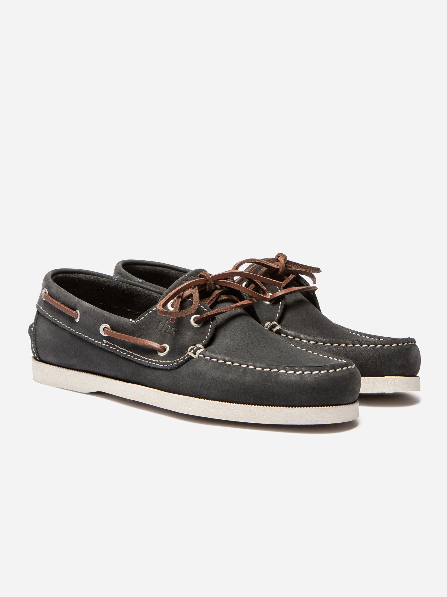 Chaussures Bateau Homme Cuir Nubuck Marine