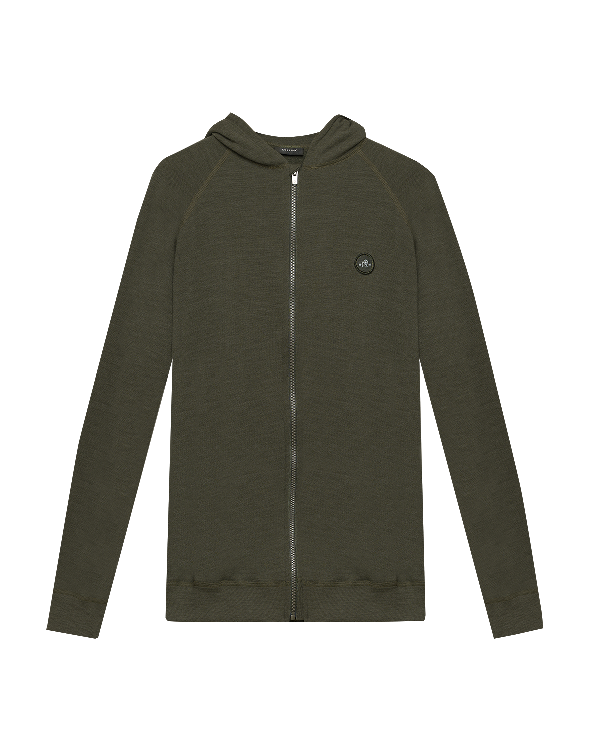 Vest met capuchon van merinowol terry voor heren