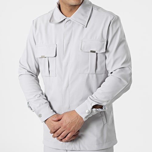 Ensemble Veste Et Pantalon Jogging LL254 Gris