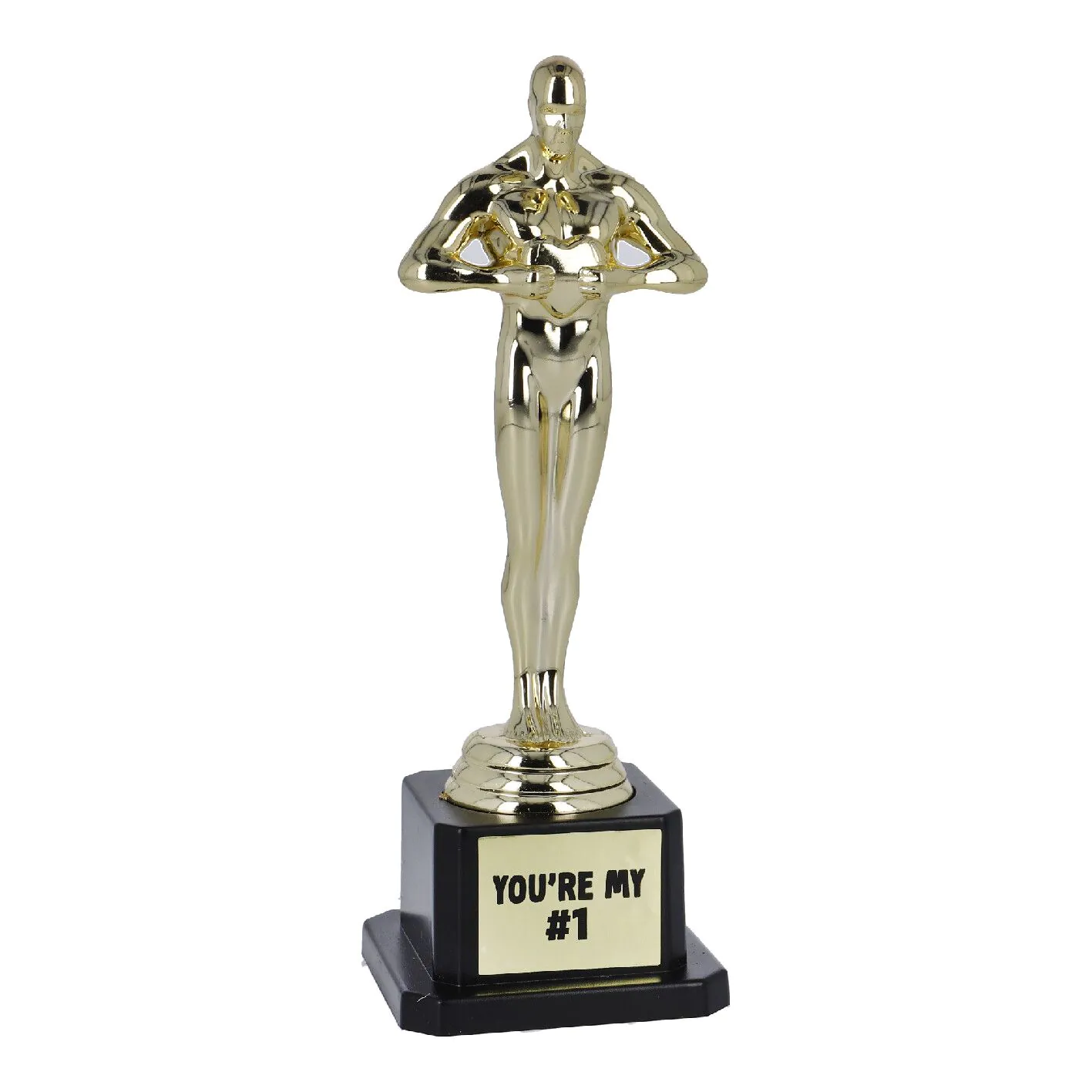 Siegerfigur in Gold mit Gravur "You're my No. 1"