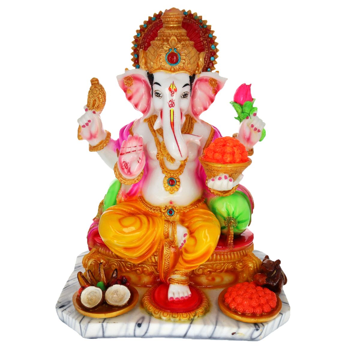 Grande statue divinité Lord Ganesha  Pondie Chérie