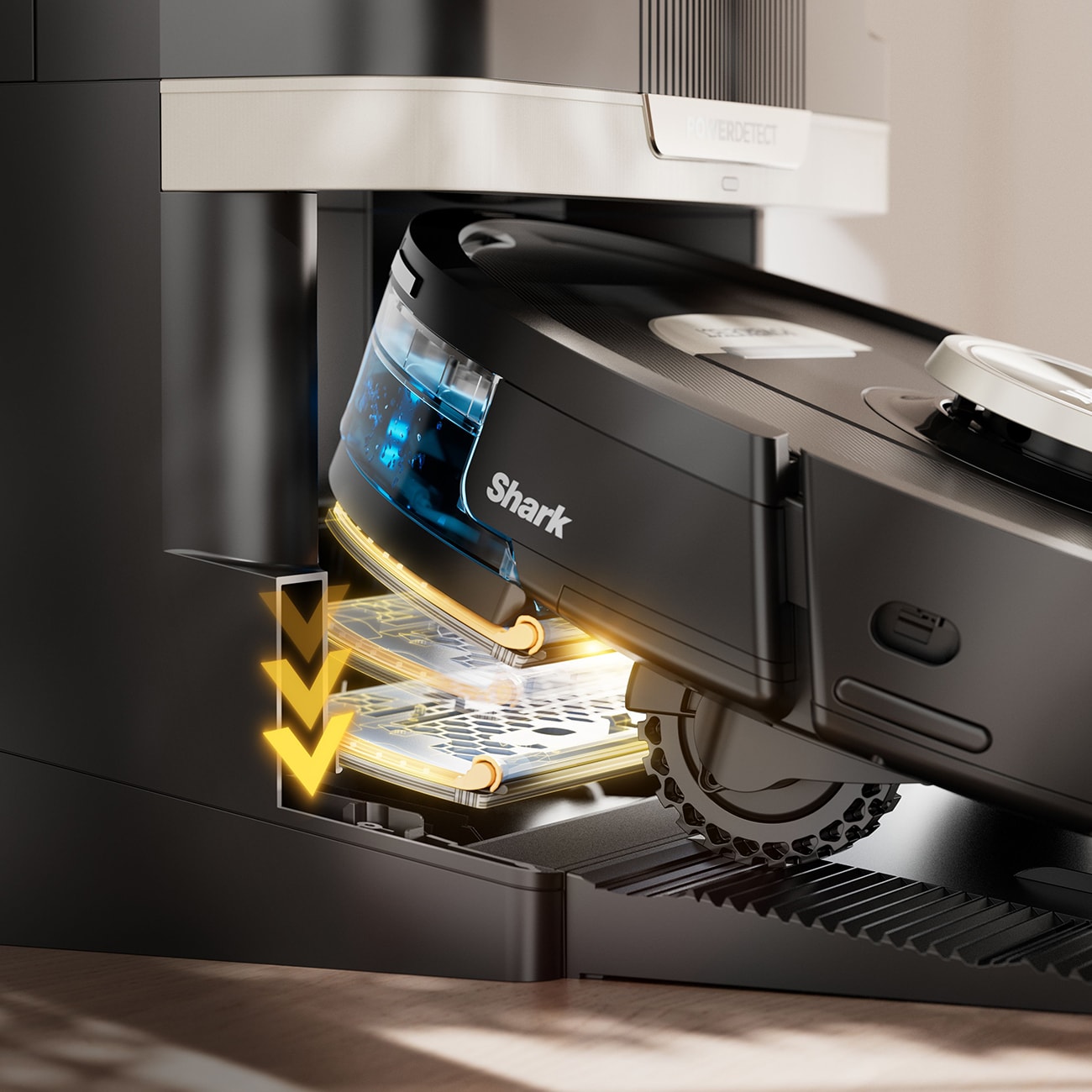 Shark PowerDetect NeverTouch Pro RV2800ZEEU schwarz Saugroboter