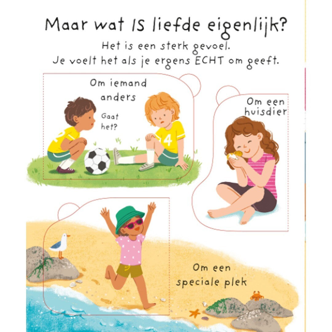 Uitgeverij usborne flapjesboek wat is liefde?