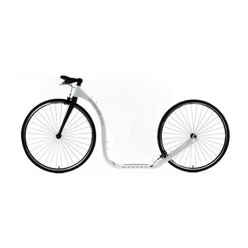 Trottinette tout terrain Footbike  KICKBIKE RACE MAX 28/28 WHITE Blanc