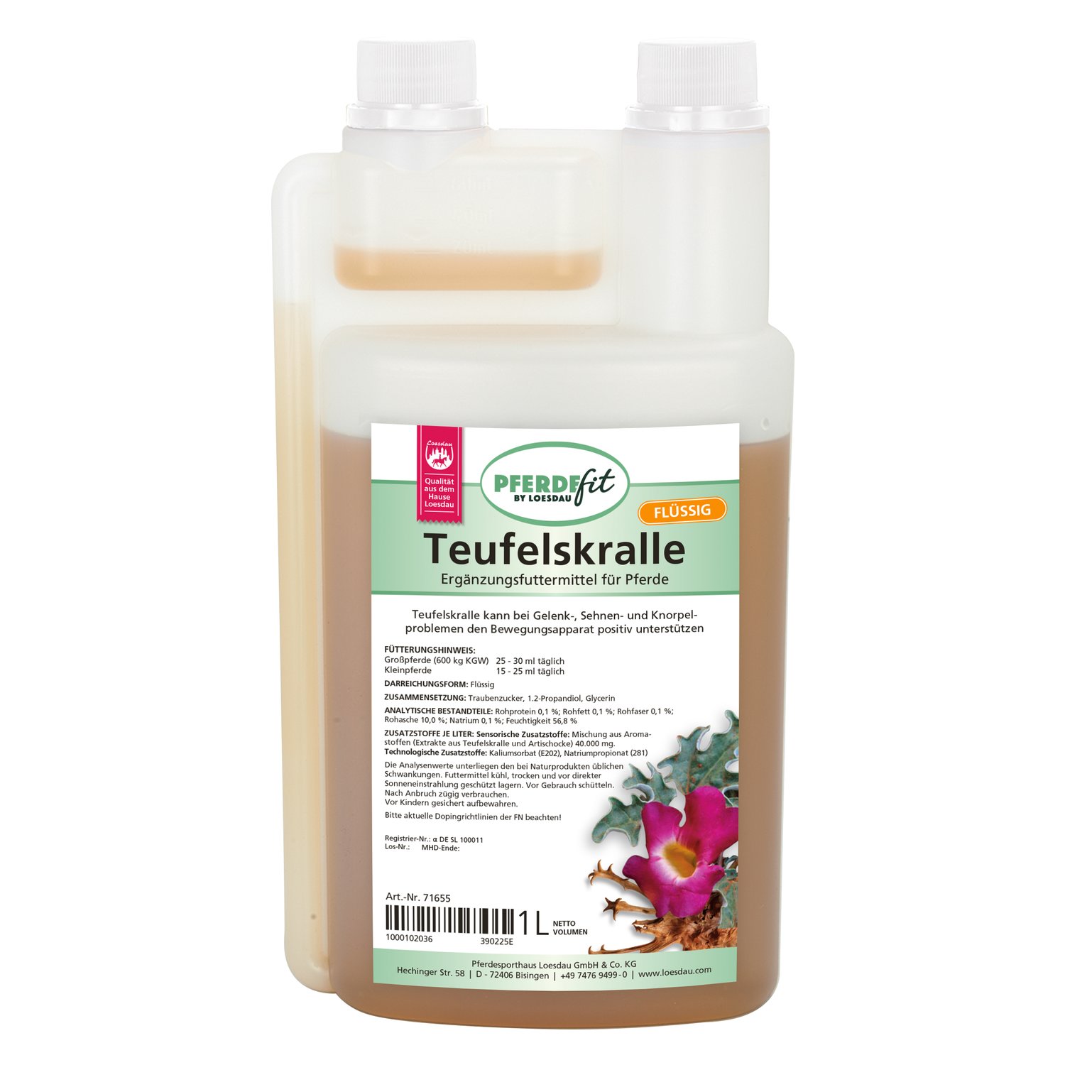 PFERDEfit by Loesdau Teufelskralle flüssig  - 1 Liter