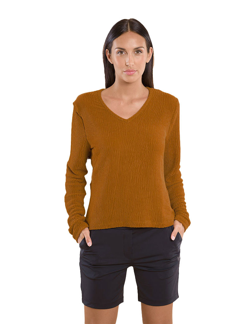 HBT BASICS ESSENTIELS - IBIZA PULL CARAMEL