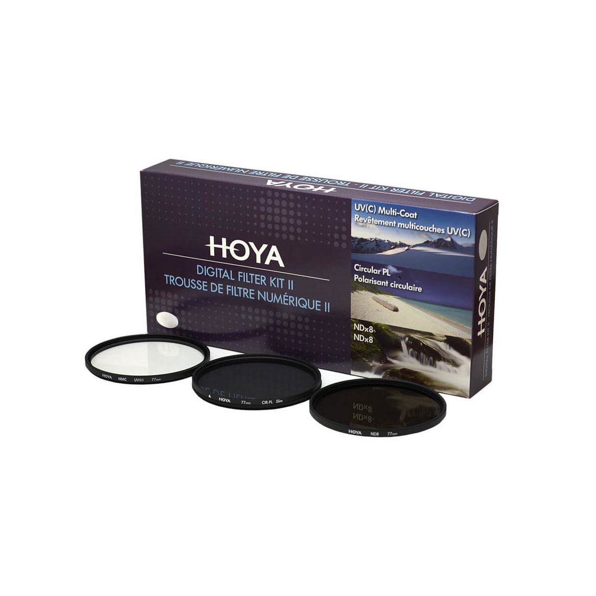 HOYA Filterkit UV(C) Pol.Circ. NDx8 52mm.