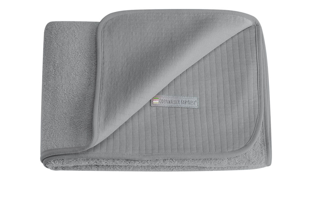 Frottee Schmusedecke Gr. 70/100, grey