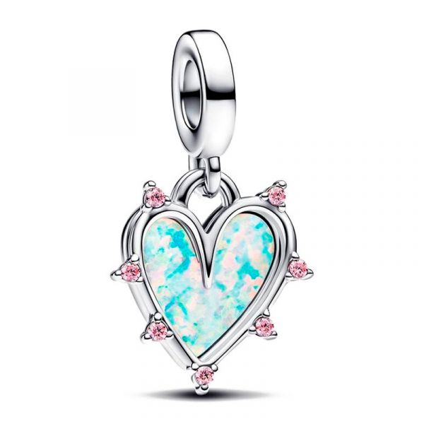 Pandora Joalheria Pingente Duplo Amizade Opalescente 793434c01