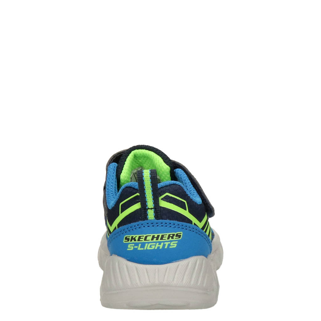 Skechers Bozler sneakers met lichtjes blauw