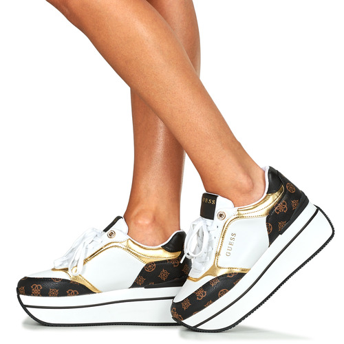 Guess - CAMRIO - Blanc / Noir / Marron