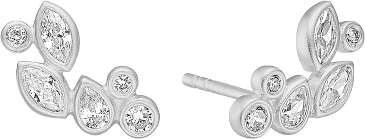 Julie Sandlau Treasure earring - Rhodium Sølv