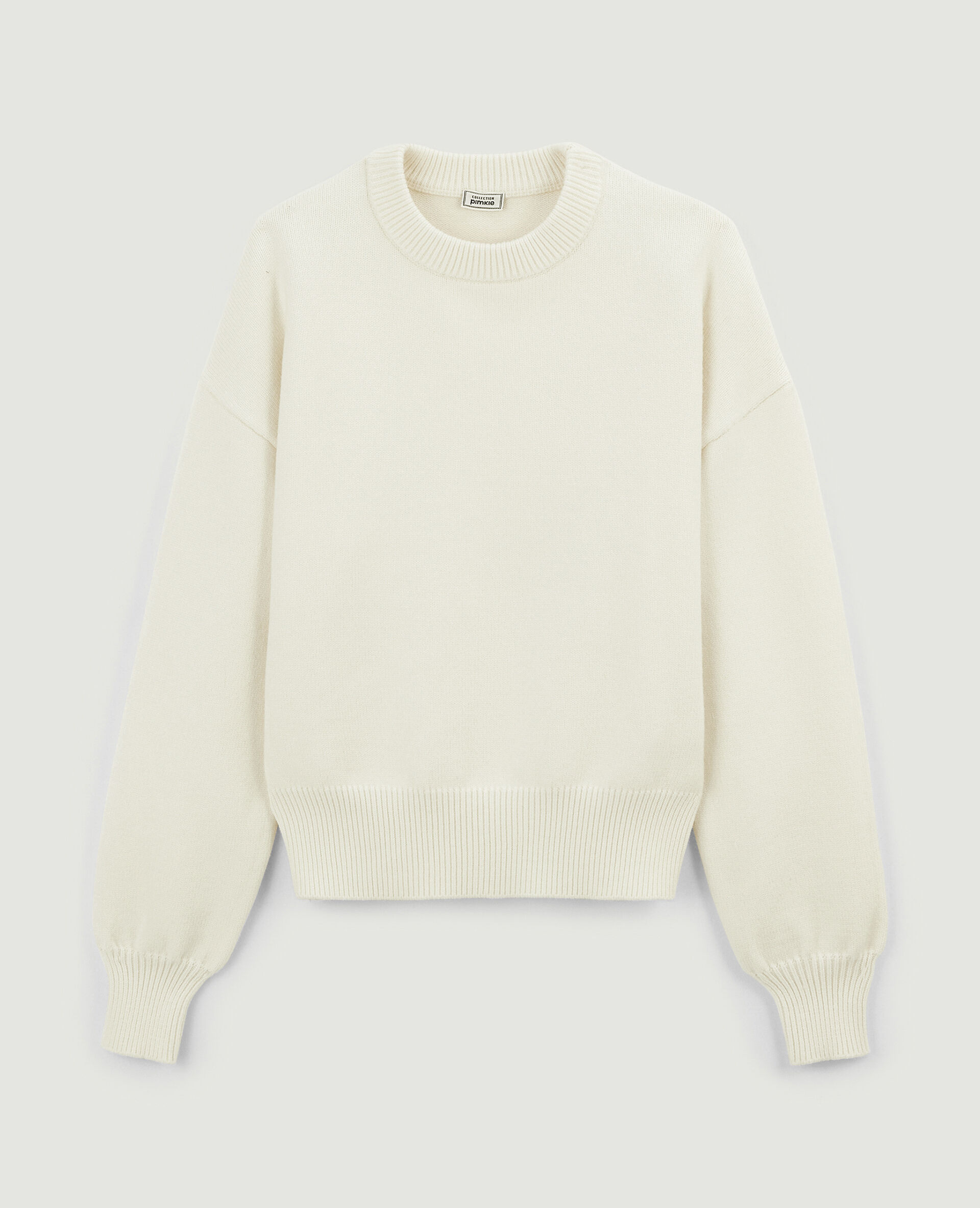 Pull col rond - Écru