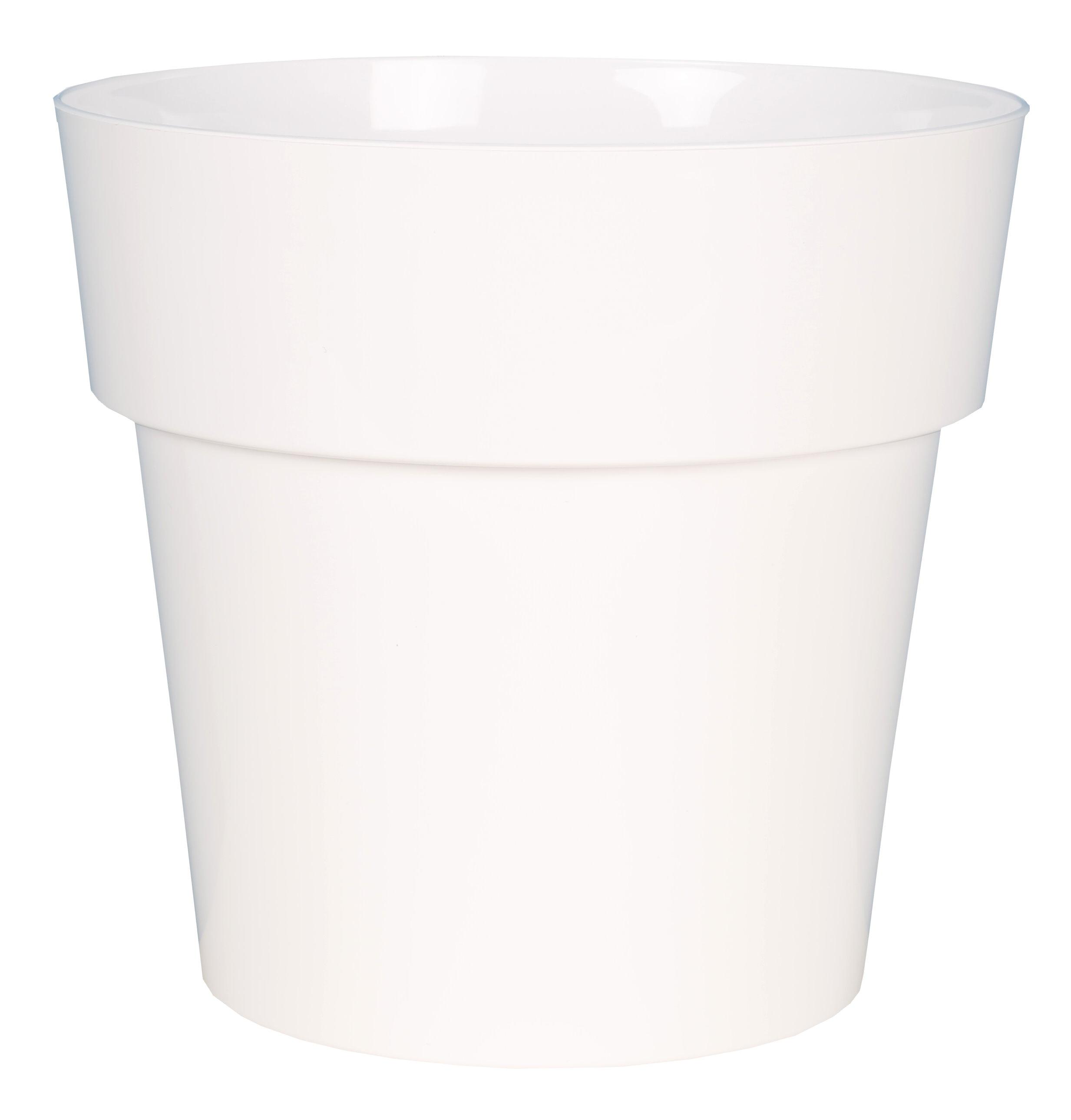 POT CERAMIQUE D.28CM BLANC