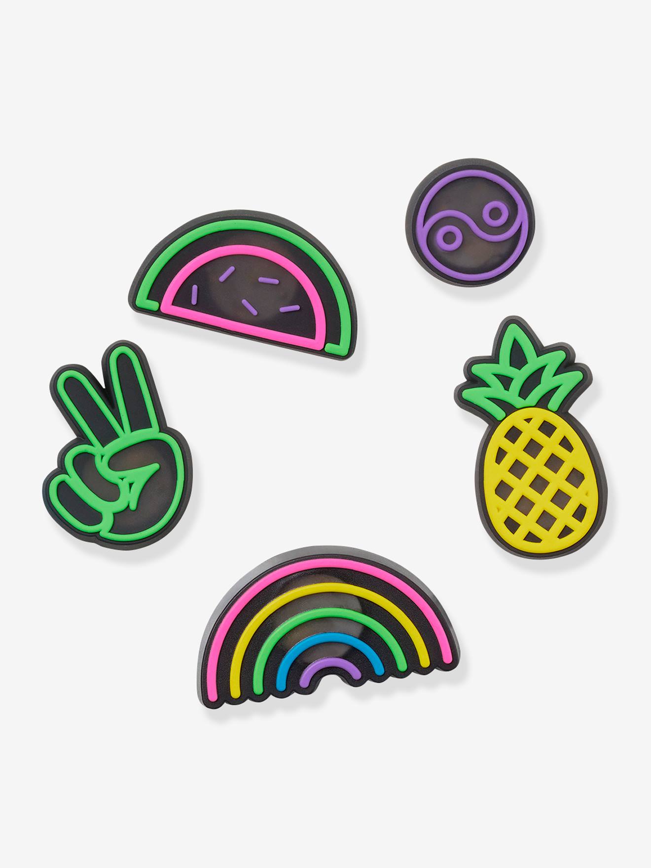 Pacote com 5 pinos Jibbitz™ “Lights Up Fun”