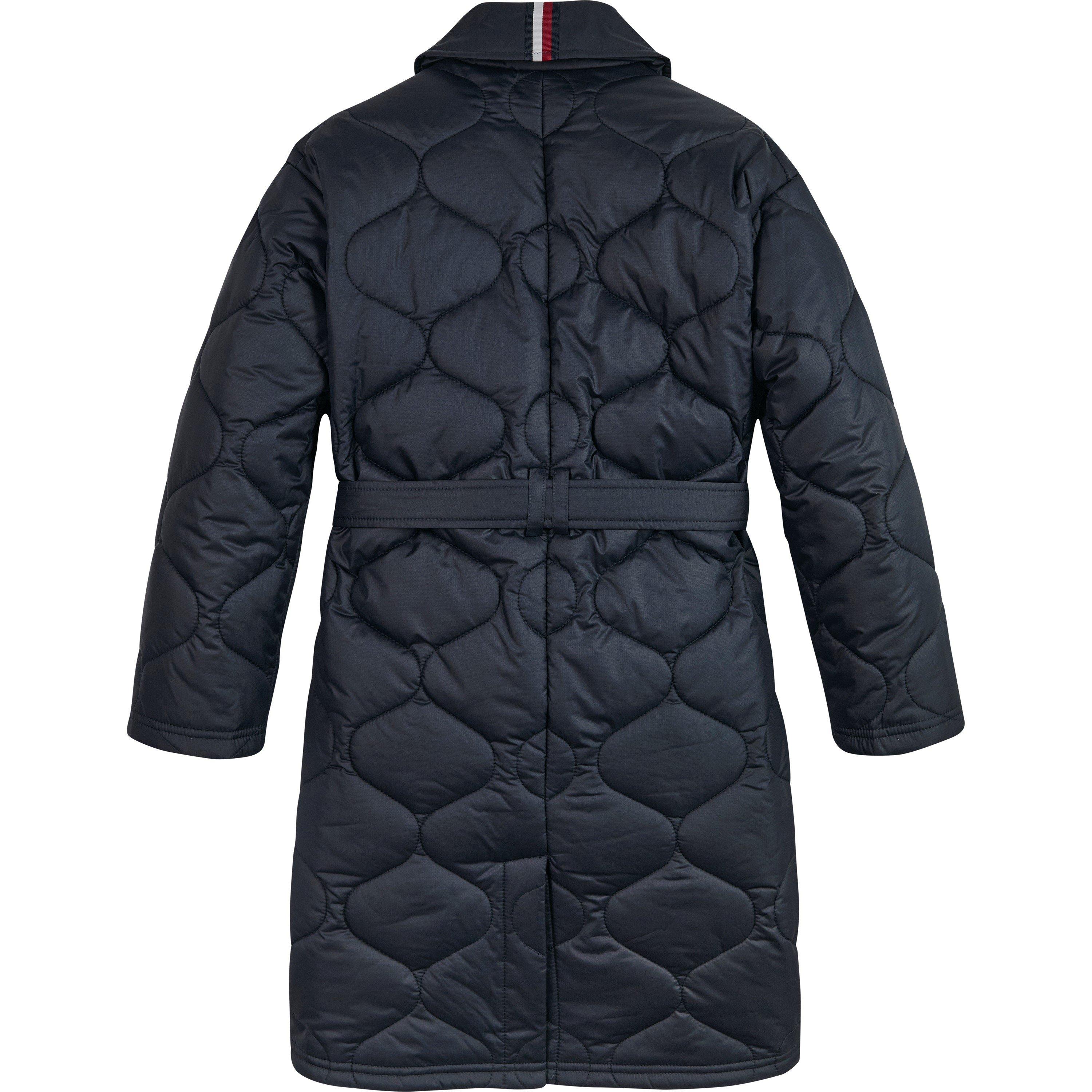 Tommy Hilfiger Quilted Long Trench Coat Junior