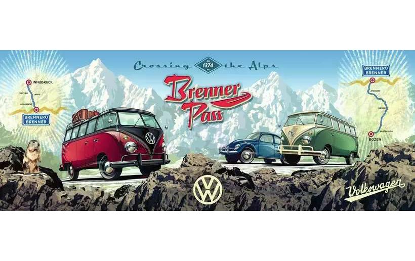Puzzle Mit dem VW BulliPanorama-Puzzle
