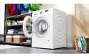 Bosch WGE02471, Serie 2, Waschmaschine 7 kg, 1400 UpM, Frontlader, Nachlegefunktion, schneller waschen mit Speed Perfect, LED Display mit Touch Control, Anti Vibration Design, AquaStop, Weiß