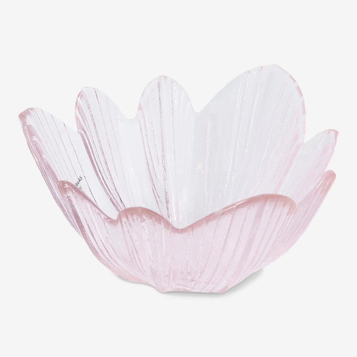 Lyserød blomsterskål - 11 cm