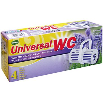 Detartrant wc coldis nettoie desodorise parfum lavande lot de 4 blocs
