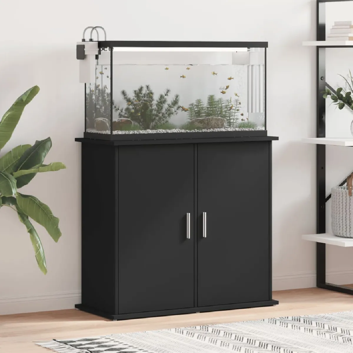 VIDAXL Support pour aquarium - Noir
