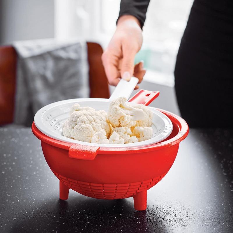 Saladin® Multisieb Praktisches Doppelsieb zum Waschen und Abtropfen von Lebensmitteln