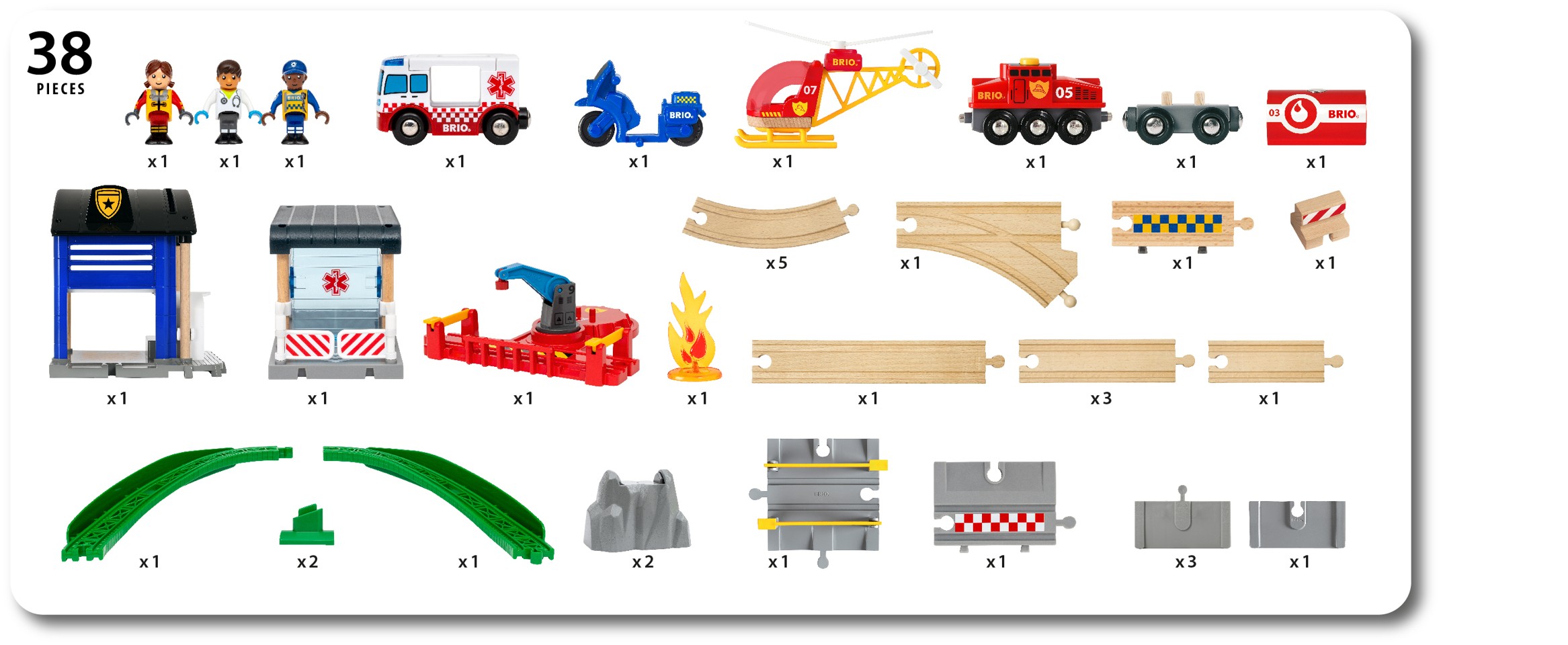 BRIO - BRIO 36025 Rescue Team togsæt