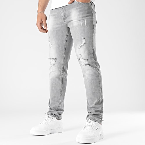 Jean Regular Fit Avec Destroy 2363 Denim Gris Clair