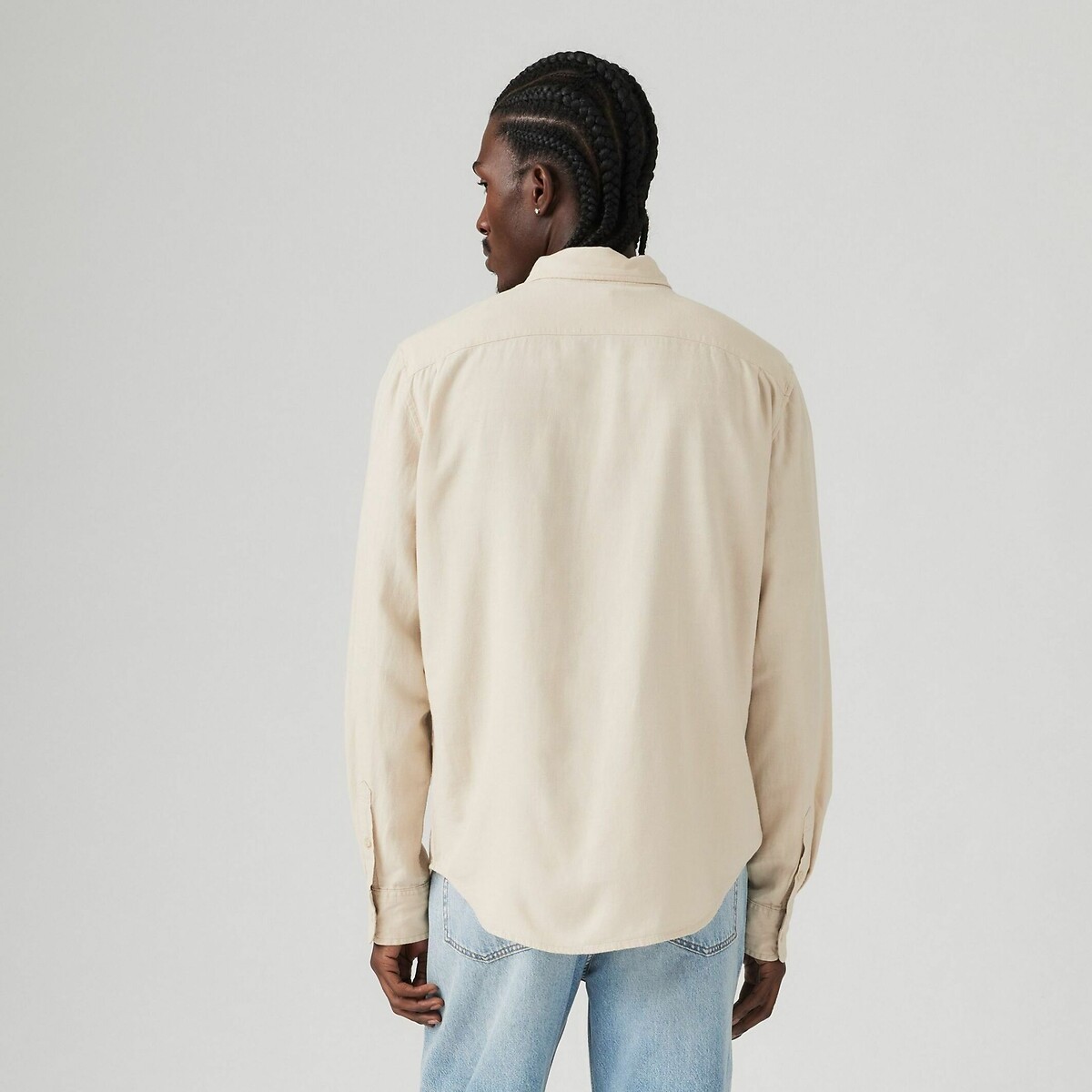 Camisa reta LEVI'S com bolso no peito em algodão e linho