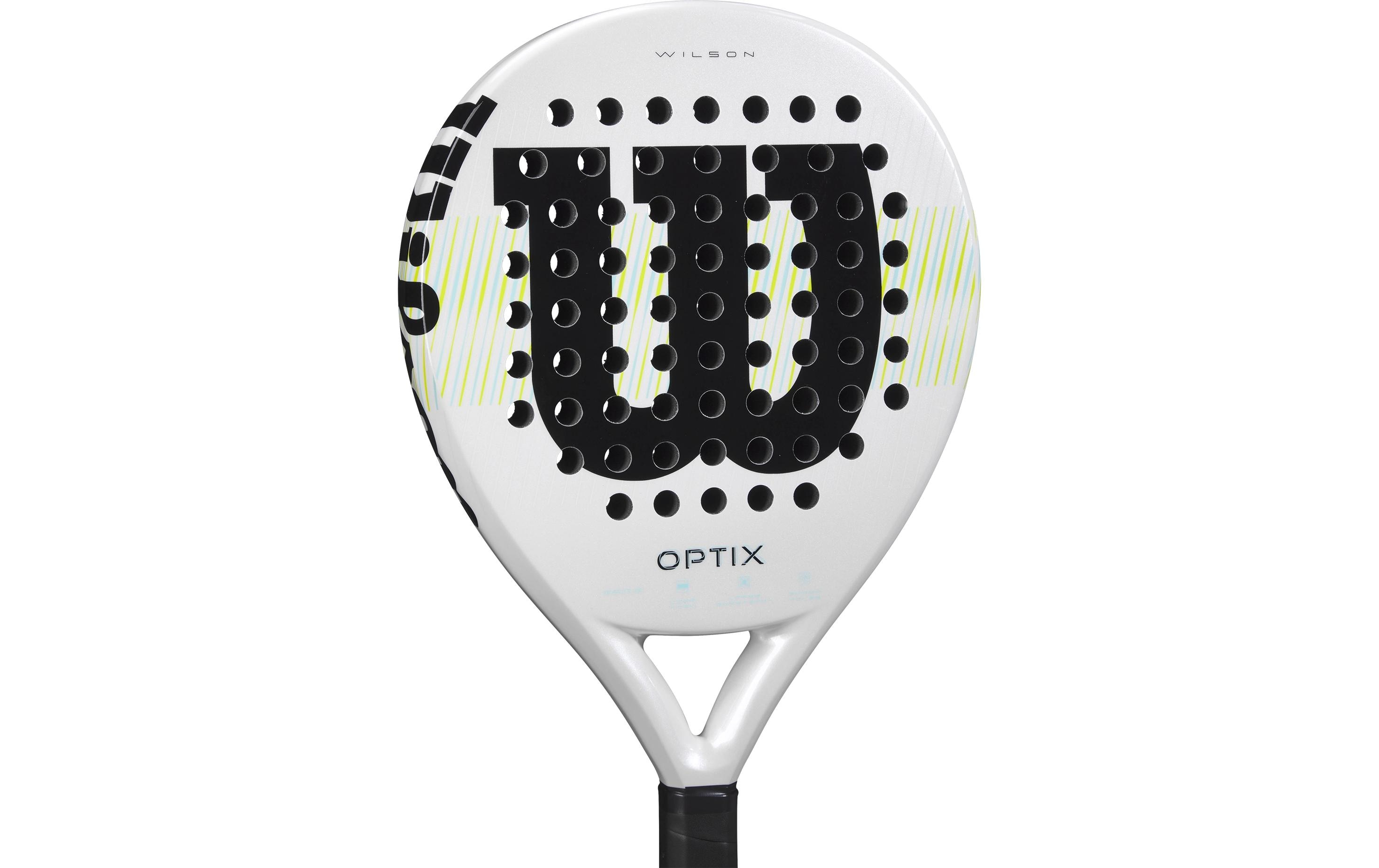 Padelracket Optix V1 WeissPadelschläger mit Carbon Rahmen