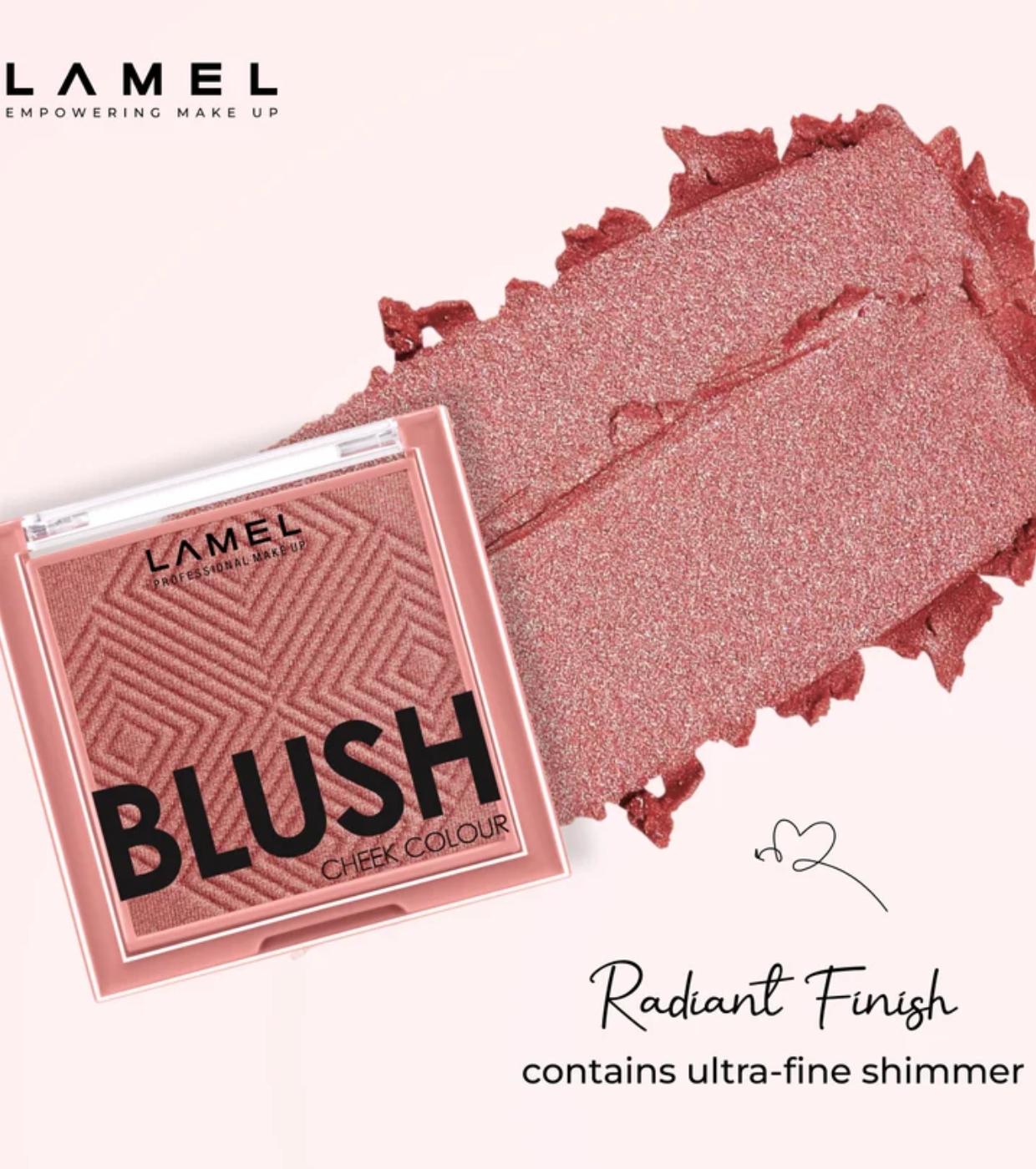 Lamel - Blush em pó Cheek Colour - 402: Rouge