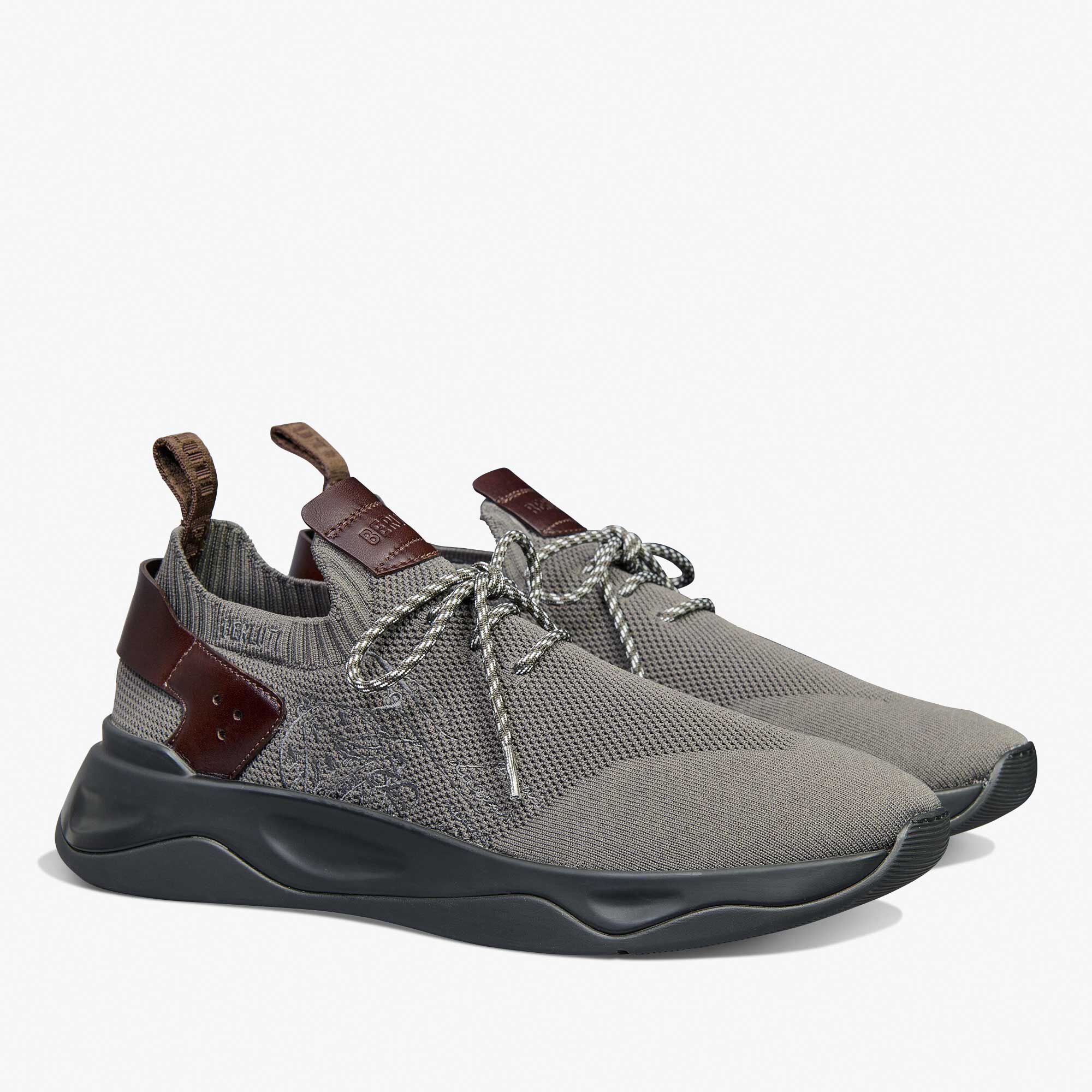 Sneaker Shadow En Scritto Knit Et Cuir