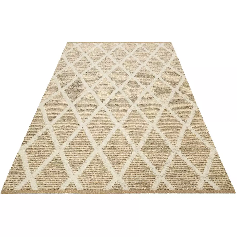 Green Looop Handweb-Teppich Novella natur beige