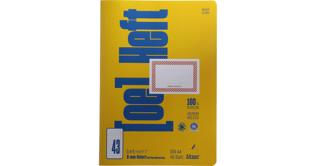 Heft Liniert A4 Nr. 12 40 Blatt