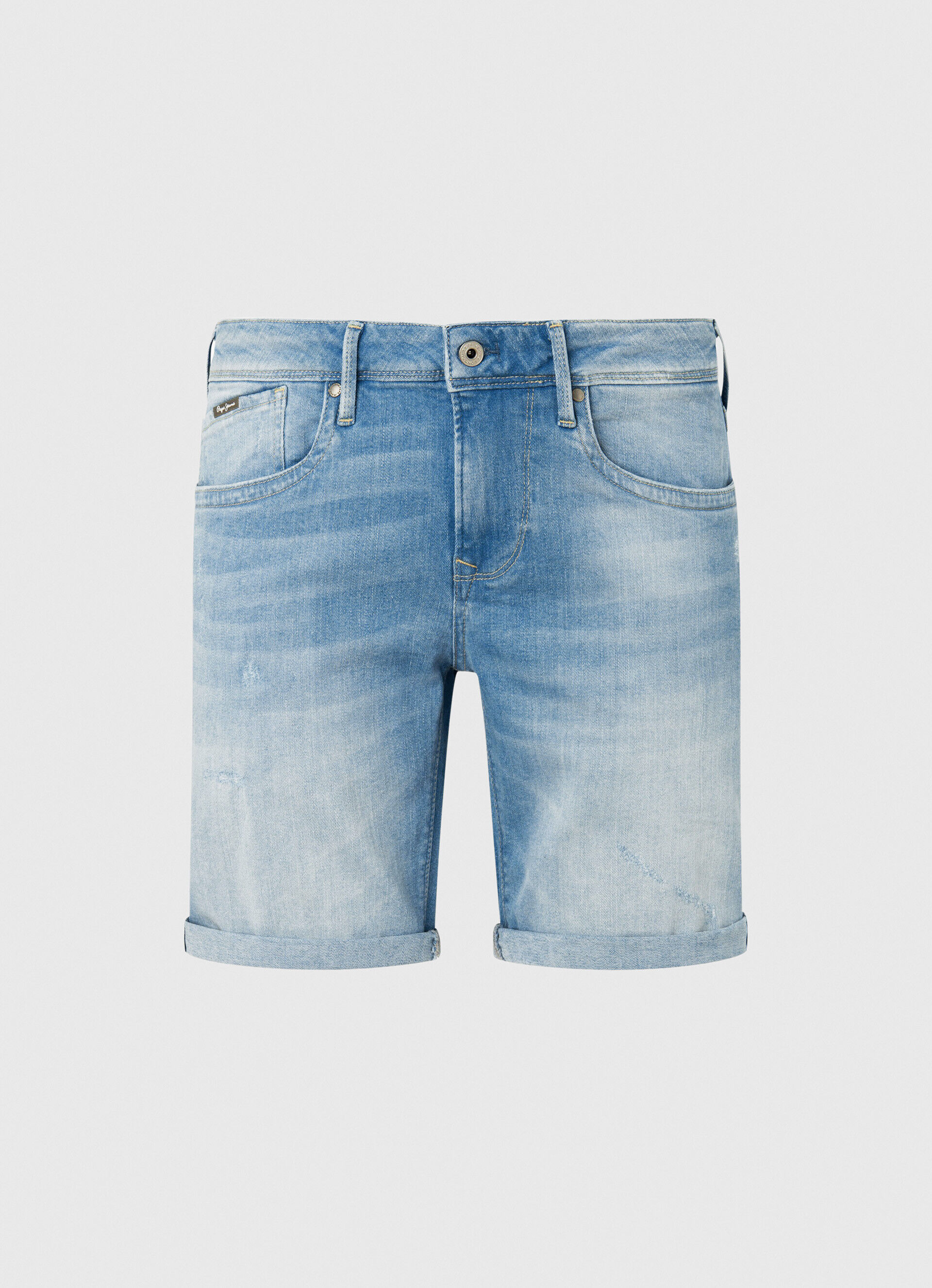 BERMUDA DENIM HATCH FIT SLIM - jeans