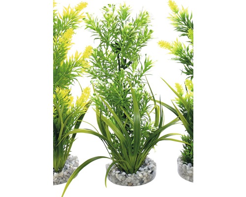 Aquaplant middelgrote kunststof waterplant 22 cm, willekeurige selectie van soorten
