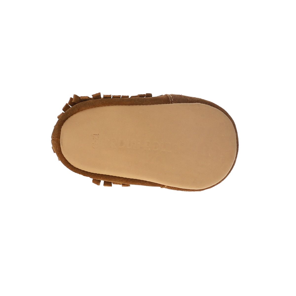 Chaussons bébé Frangette marron