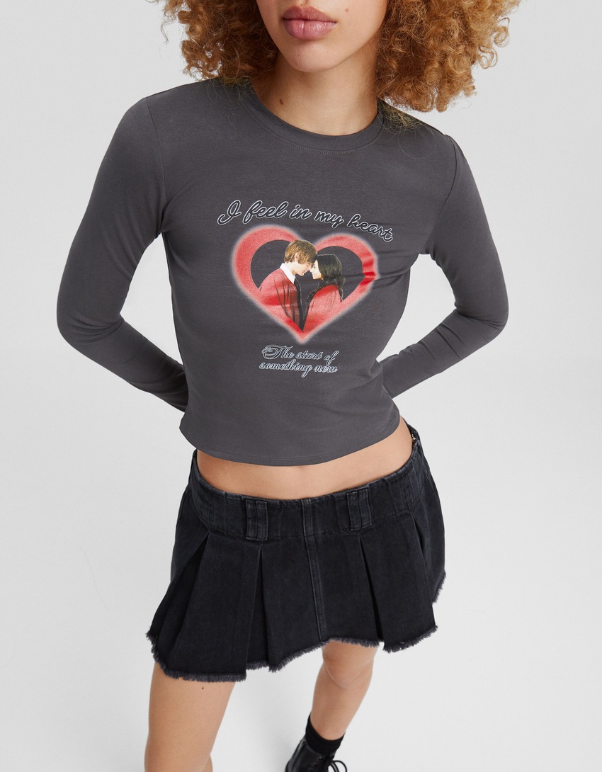 Camiseta de manga comprida com estampa de High School Musical