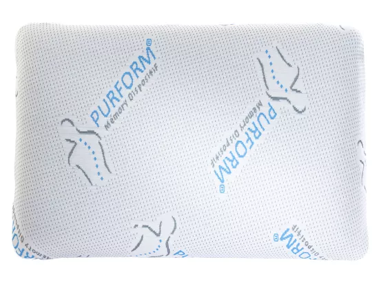 Lot de 2 oreillers mémoire de forme anti acariens 60 x 40 cm PURFORM - SIRONA