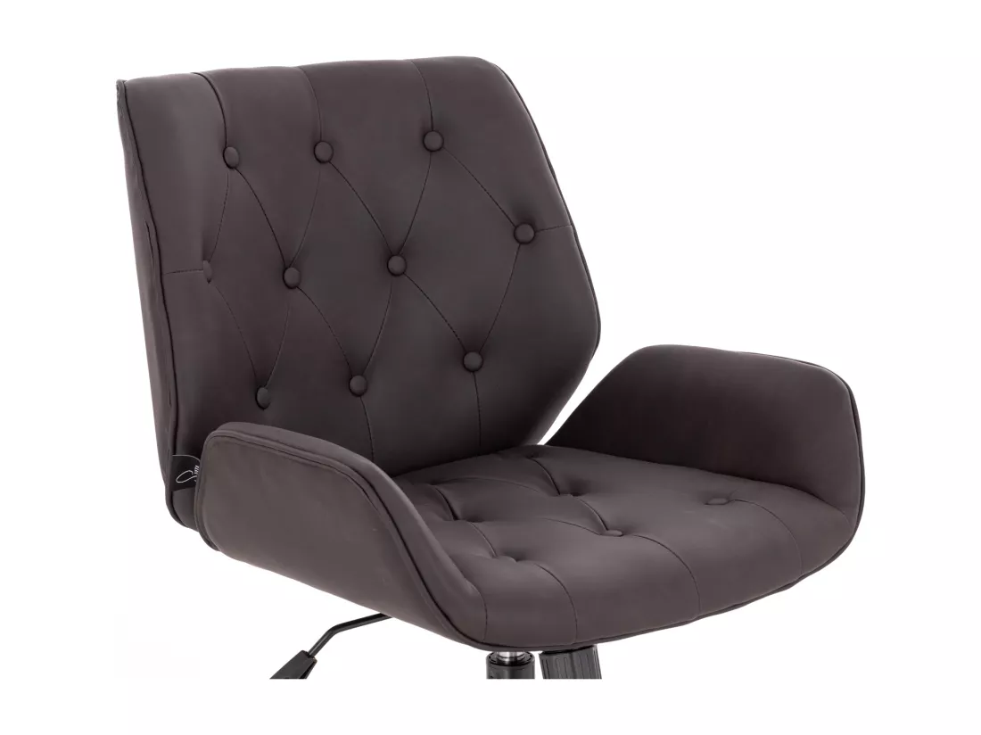 Chaise de bureau design vintage similicuir