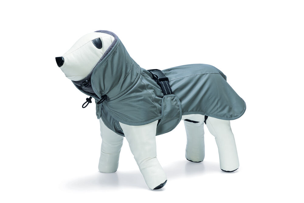 Beeztees Caro reflecterend - Honden regenjas - grijs - XS